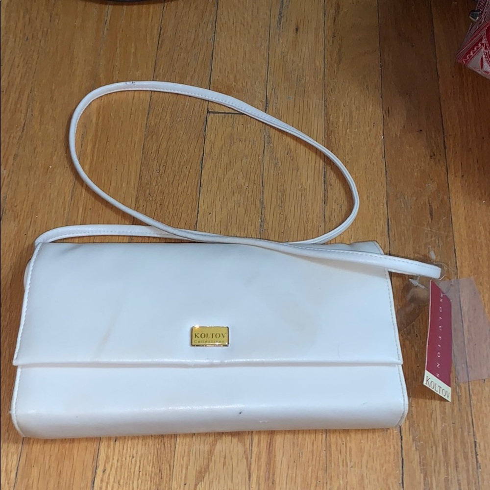 White Crossbody Koltov Collections purse NWT